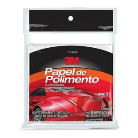 PAPEL DE POLIMENTO 3M 10 FLS