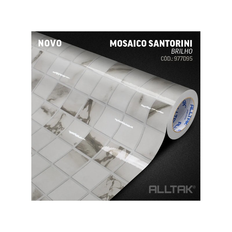 ALLTAK DECOR MOSAICO SANTORINI BRILHO 1.22