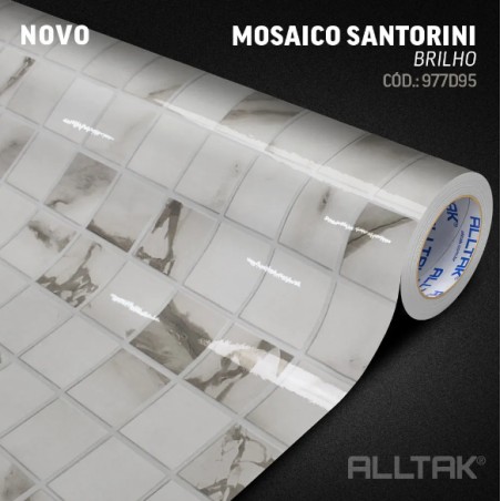 ALLTAK DECOR MOSAICO SANTORINI BRILHO 1.22