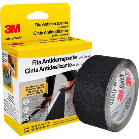 FITA ANTIDERRAPANTE PRETA 50MMX50M 3M