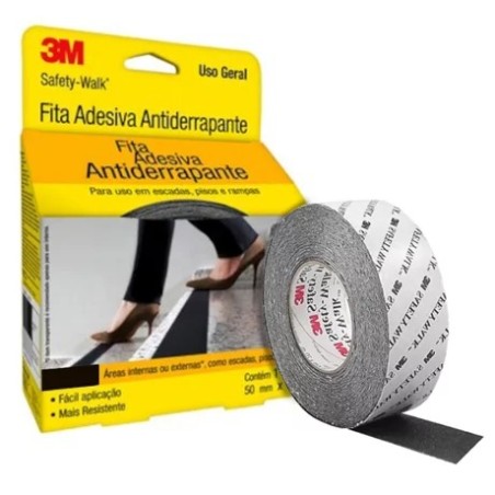 FITA ANTIDERRAPANTE CINZA 3M 50MMX50M