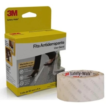 FITA ANTIDERRAPANTE TRANSPARENTE 50MMX50M 3M