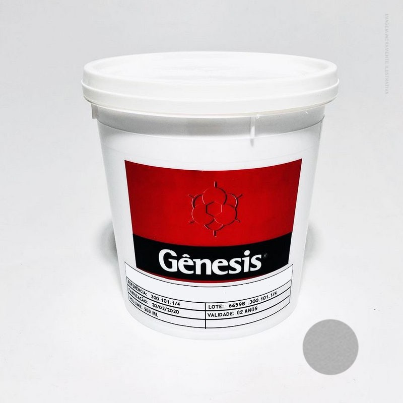 TINTA HIDROCRYL SUPER METALIZADO PRATA FOIL GENESIS 1KG